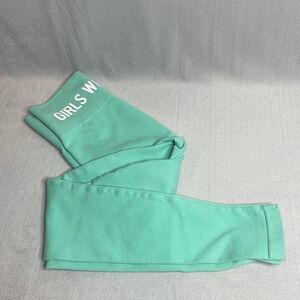 Girls Who Lift Teal Lifting Leggings